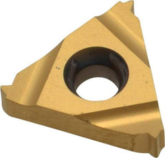 Carmex - 16ER External Right Hand 20 UN Laydown Threading Insert - Grade P25C, TiN Coated Carbide - Best Tool & Supply