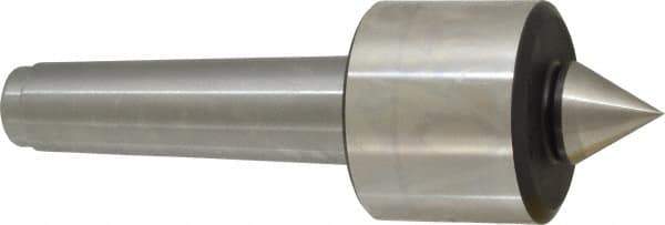 Royal Products - MT4 Taper Shank, 2.45" Head Diam 5,740 Lb Capacity Live Center - 4,500 Max RPM, 2.03" Head Length, 1-1/8" Point Diam, 1-3/16" Point Len, 750 Lb Max Workpc, 7-11/16" OAL, Standard Point - Best Tool & Supply