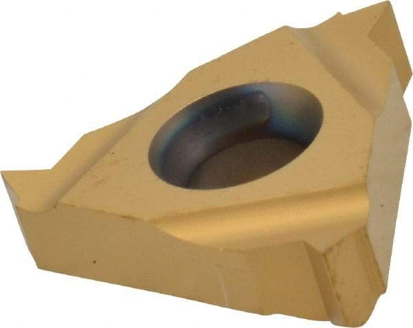 Carmex - 16ER External Right Hand 14 NPT Laydown Threading Insert - Grade MXC, TiN Coated Carbide - Best Tool & Supply