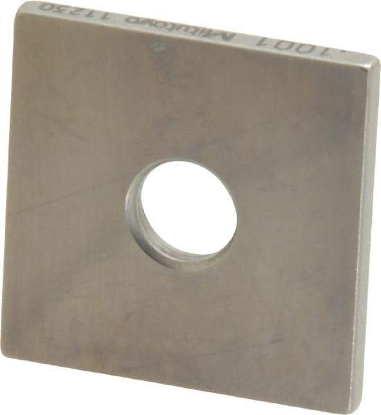 Mitutoyo - 0.1001" Square Steel Gage Block - Accuracy Grade 0, Includes Certificate of Inspection - Best Tool & Supply