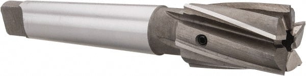 Value Collection - 1-1/4" Diam, 5 Flutes, Morse Taper Shank, Interchangeable Pilot Counterbore - Best Tool & Supply