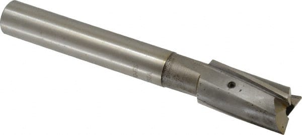 Value Collection - 27/32" Diam, 3/4" Shank, Diam, 3 Flutes, Straight Shank, Interchangeable Pilot Counterbore - Best Tool & Supply