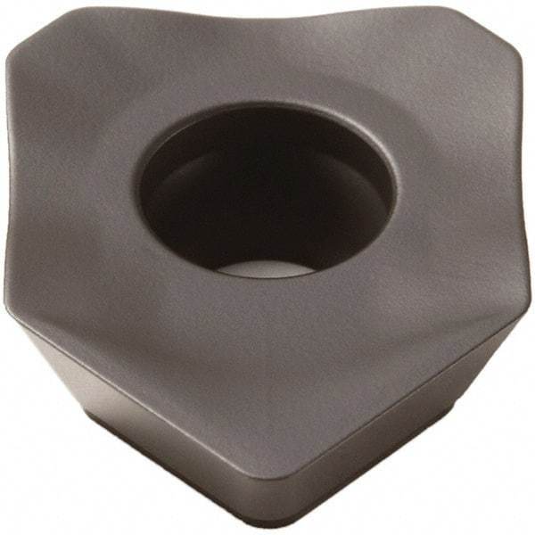 Seco - SEEX1204 M14 Grade T350M Carbide Milling Insert - TiCN/Al2O3 Finish, 0.187" Thick, 1/2" Inscribed Circle - Best Tool & Supply