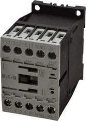 Eaton Cutler-Hammer - 3 Pole, 24 to 27 Coil VDC, 20 Amp, Nonreversible Open Enclosure IEC Contactor - 1 Phase hp: 0.25 at 115 V, 0.75 at 200 V, 1 at 230 V, 3 Phase hp: 1.5 at 200 V, 2 at 230 V, 3 at 460 V, 5 at 575 V, 7 Amp Inductive Load Rating Listed - Best Tool & Supply