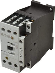 Eaton Cutler-Hammer - 3 Pole, 24 to 27 Coil VDC, 40 Amp, Nonreversible Open Enclosure IEC Contactor - 1 Phase hp: 2 at 115 V, 3 at 200 V, 5 at 230 V, 3 Phase hp: 10 at 230 V, 15 at 460 V, 20 at 575 V, 7.5 at 200 V, 25 Amp Inductive Load Rating Listed - Best Tool & Supply