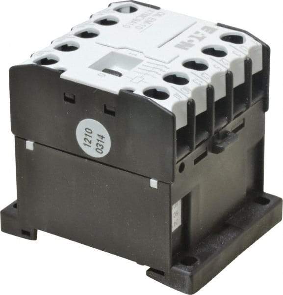 Eaton Cutler-Hammer - 3 Pole, 24 Coil VAC, Nonreversible Open Enclosure IEC Contactor - 1 Phase hp: 0.5 at 115 V, 1 at 200 V, 1.5 at 230 V, 3 Phase hp: 2 at 200 V, 3 at 230 V, 5 at 460 V, 5 at 575 V, 8.80 Amp Inductive Load Rating Listed - Best Tool & Supply