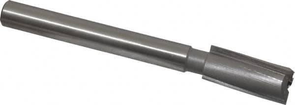 Made in USA - 23/32" Diam, 1/2" Shank, Diam, 3 Flutes, Straight Shank, Interchangeable Pilot Counterbore - Best Tool & Supply