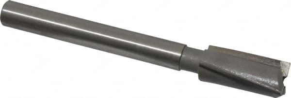 Made in USA - 3/4" Diam, 1/2" Shank, Diam, 3 Flutes, Straight Shank, Interchangeable Pilot Counterbore - Best Tool & Supply