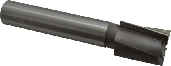 Made in USA - 1-3/4" Diam, 1-1/4" Shank, Diam, 5 Flutes, Straight Shank, Interchangeable Pilot Counterbore - Best Tool & Supply