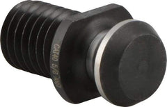 Iscar - CAT40 Taper, 5/8-11 Thread, 45° Angle Radius, Standard Retention Knob - 1-1/2" OAL, 0.74" Knob Diam, 0.64" from Knob to Flange - Exact Industrial Supply