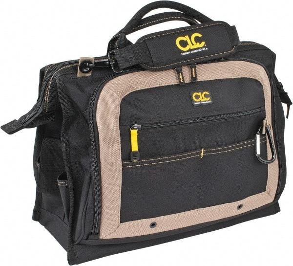 CLC - 58 Pocket Tan & Black Polyester Tool Bag - 18" Wide x 7" Deep x 14" High - Best Tool & Supply