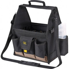 CLC - 20 Pocket Black Polyester Tool Tote - 12" Wide x 8-1/2" Deep x 14" High - Best Tool & Supply