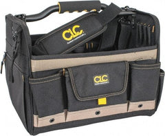 CLC - 21 Pocket Tan & Black Polyester Tool Tote - 14" Wide x 11" Deep x 11" High - Best Tool & Supply