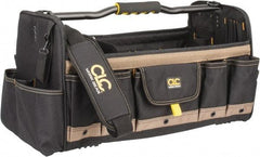 CLC - 37 Pocket Tan & Black Polyester Tool Tote - 20" Wide x 11" Deep x 11" High - Best Tool & Supply