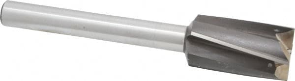 Value Collection - 1" Diam, 1/2" Shank, Diam, 4 Flutes, Straight Shank, Interchangeable Pilot Counterbore - Best Tool & Supply