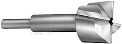 Made in USA - 25/32" Diam, 1/4" Shank, Diam, 4 Flutes, Straight Shank, Interchangeable Pilot Counterbore - Best Tool & Supply