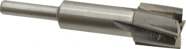 Value Collection - 23/32" Diam, 1/4" Shank, Diam, 4 Flutes, Straight Shank, Interchangeable Pilot Counterbore - Best Tool & Supply