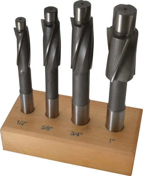 Value Collection - 1/2 to 1" Socket Head Cap Screw Compatible, High Speed Steel, Solid Pilot Counterbore Set - Best Tool & Supply