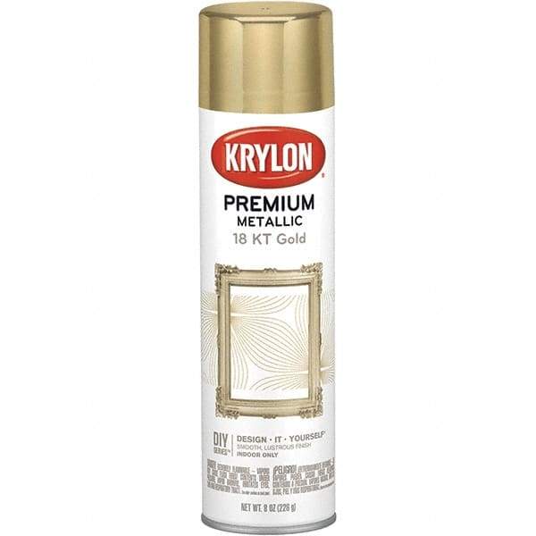 Krylon - Gold, Gloss, Metallic Spray Paint - 8 oz Container - Best Tool & Supply