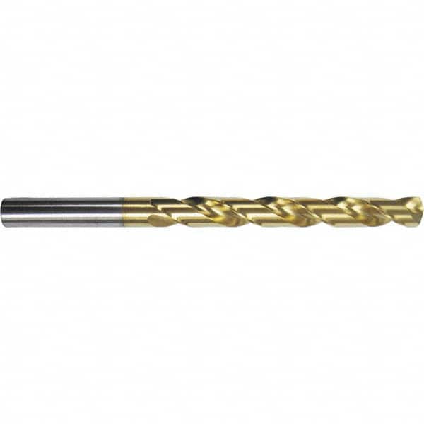 Jobber Length Drill Bit: 0.0413″ Dia, 130 °, Cobalt TiN Finish, 1.3386″ OAL, Right Hand Cut, Spiral Flute, Straight-Cylindrical Shank, Series 657