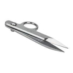 Clauss - 1-1/4" Length of Cut, Straight Pattern Nipper Snip - 4-1/4" OAL, Double Plated Chrome Over Nickel Handle - Best Tool & Supply