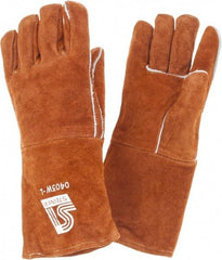 Steiner - Size L Wool Lined Cowhide Heat Resistant Glove - 14" OAL, Straight Thumb - Best Tool & Supply