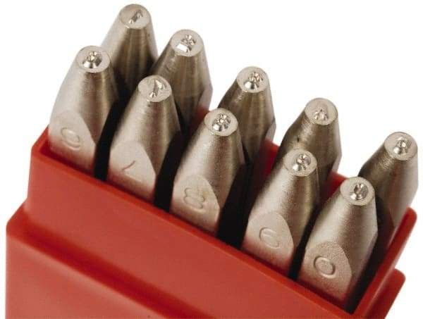 Pryor - 10 Piece, 1/8" Character Steel Stamp Set - Figures, Heavy Duty - Best Tool & Supply