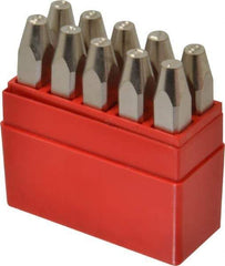 Pryor - 10 Piece, 3/16" Character Steel Stamp Set - Figures, Heavy Duty - Best Tool & Supply