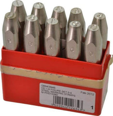 Pryor - 10 Piece, 1/4" Character Steel Stamp Set - Figures, Heavy Duty - Best Tool & Supply