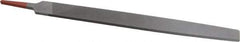 Simonds File - 12" Long, Second Cut, Flat American-Pattern File - Double Cut, Tang - Best Tool & Supply