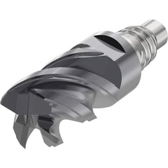 Corner Radius & Corner Chamfer End Mill Heads; Mill Diameter (mm): 16.00; Mill Diameter (Decimal Inch): 0.6299; Length of Cut (mm): 19.2000; Connection Type: E16; Overall Length (mm): 46.2000; Centercutting: Yes; Corner Radius (mm): 3.00; Minimum Helix An