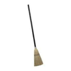 Rubbermaid - 38" OAL Corn Bristle Broom - 36" Long Wood Handle, 8" Bristle Length, 8" Wide - Best Tool & Supply