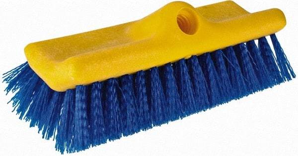 Rubbermaid - 2" Bristle Length, Polypropylene Scrub Brush - 10" OAL, Blue, Plastic Block - Best Tool & Supply