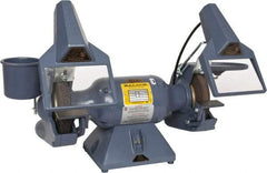 Baldor - 7" Wheel Diam x 1" Wheel Width, 1/2 hp Grinder - 5/8" Arbor Hole Diam, 1 Phase, 3,600 Max RPM, 115/230 Volts - Best Tool & Supply