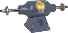 Baldor - 8" Wheel Diam x 1-1/4" Wheel Width, 3/4 hp Buffer - 3/4" Arbor Hole Diam, 1 Phase, 3,600 Max RPM, 115/230 Volts - Best Tool & Supply