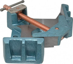 Wilton - Fixed Angle, 2 Axes, 4-1/8" Long, 1-3/8" Jaw Height, 3-11/32" Max Capacity, Cast Iron Angle & Corner Clamp - 90° Clamping Angle - Best Tool & Supply