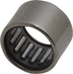 IKO - 0.394" Bore Diam, 990 Lb. Dynamic Capacity, 10 x 14 x 10mm, Caged, Open End, Shell Needle Roller Bearing - 0.551" Outside Diam, 0.394" Wide - Best Tool & Supply