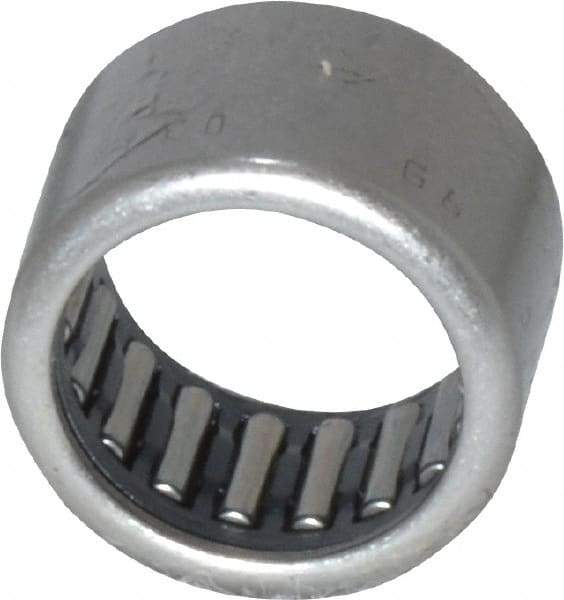 IKO - 0.472" Bore Diam, 1,110 Lb. Dynamic Capacity, 12 x 16 x 10mm, Caged, Open End, Shell Needle Roller Bearing - 0.63" Outside Diam, 0.394" Wide - Best Tool & Supply