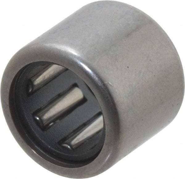 IKO - 5/16" Bore Diam, 1,060 Lb. Dynamic Capacity, 5/16 x 1/2 x 7/16", Caged, Open End, Shell Needle Roller Bearing - 1/2" Outside Diam, 7/16" Wide - Best Tool & Supply