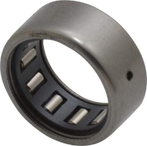 IKO - 1/2" Bore Diam, 820 Lb. Dynamic Capacity, 1/2 x 11/16 x 5/16", Caged, Open End, Shell Needle Roller Bearing - 11/16" Outside Diam, 5/16" Wide - Best Tool & Supply