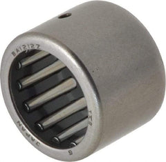 IKO - 3/4" Bore Diam, 3,450 Lb. Dynamic Capacity, 3/4 x 1 x 3/4", Caged, Open End, Shell Needle Roller Bearing - 1" Outside Diam, 3/4" Wide - Best Tool & Supply