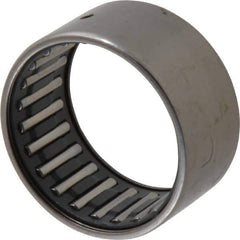 IKO - 1-1/4" Bore Diam, 4,750 Lb. Dynamic Capacity, 1-1/4 x 1-1/2 x 3/4", Caged, Open End, Shell Needle Roller Bearing - 1-1/2" Outside Diam, 3/4" Wide - Best Tool & Supply