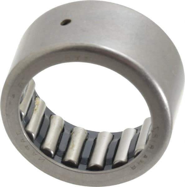 IKO - 1-1/8" Bore Diam, 5,700 Lb. Dynamic Capacity, 1-1/8 x 1-1/2 x 3/4", Caged, Shell Needle Roller Bearing - Heavy Section, 1-1/2" Outside Diam, 3/4" Wide - Best Tool & Supply