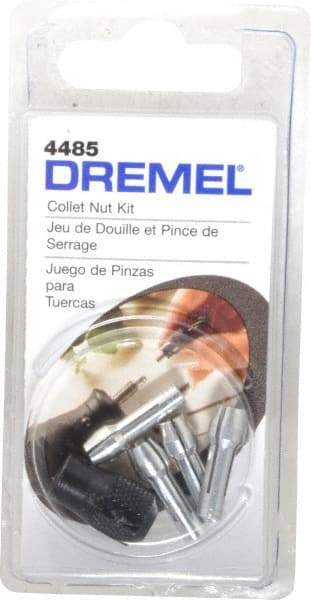 Dremel - 1/32, 1/16, 3/32 and 1/8 Inch Rotary Tool Collet Nut Kit - Includes 480, 481, 482, 483 and Collet Nut - Best Tool & Supply