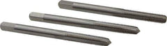 Interstate - M5x0.75 Metric Fine, 4 Flute, Bottoming, Plug & Taper, Bright Finish, High Speed Steel Tap Set - Right Hand Cut, 2-3/8" OAL, 7/8" Thread Length - Best Tool & Supply