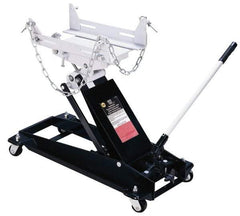 Omega Lift Equipment - 1,100 Lb Capacity Transmission Jack - 8-1/2 to 24-3/4" High, 15" Chassis Width x 31-1/8" Chassis Length - Best Tool & Supply