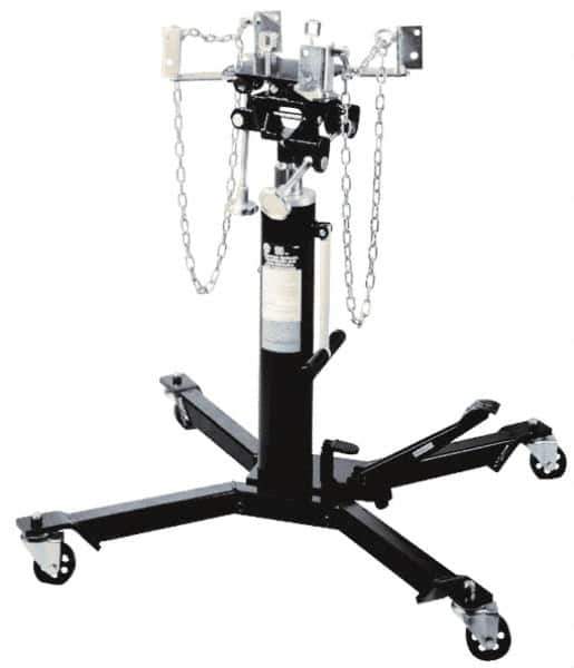 Omega Lift Equipment - 1,000 Lb Capacity Pedestal Transmission Jack - 39-1/2 to 72-1/2" High, 38" Chassis Width x 38" Chassis Length - Best Tool & Supply