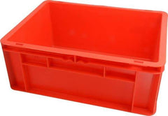 SSI Schaefer - 0.55 Cu Ft, 55 Lb Load Capacity Red Polypropylene Tote Container - Stacking, 15.8" Long x 11.9" Wide x 6.7" High - Best Tool & Supply