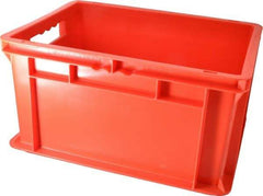 SSI Schaefer - 0.71 Cu Ft, 55 Lb Load Capacity Red Polypropylene Tote Container - Stacking, 15.8" Long x 11.9" Wide x 8.7" High - Best Tool & Supply