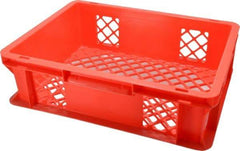 SSI Schaefer - 0.37 Cu Ft, 33 Lb Load Capacity Red Polypropylene Tote Container - Stacking, 15.8" Long x 11.9" Wide x 4.8" High - Best Tool & Supply